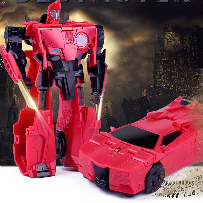 Đồ Chơi Mô Hình Xe Hơi Biến Hình Rô Bốt Dễ Thương Cho Trẻ Em