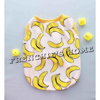 Áo sát nách 3 lỗ "🍌 trái chuối vàng 🍌" cho chó bull/pug