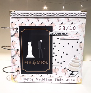 [Album ảnh Handmade] Wedding scrapbook - album cưới