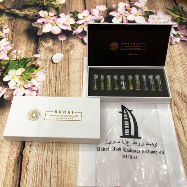 [Bán sỉ] Set thử nước hoa tinh dầu dubai, 10 mùi -20ml, hàng nội địa, số lượng hạn chế | BigBuy360 - bigbuy360.vn