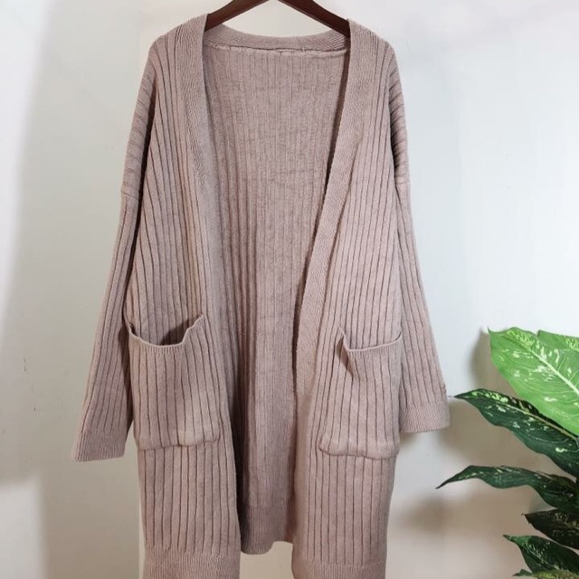 Áo khoác len hoạ tiết