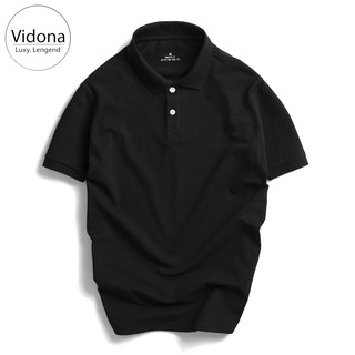 Áo thể thao nam cổ bẻ, trơn, áo cộc nam chất liệu cotton cá sấu