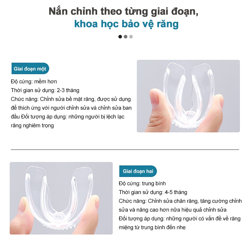 Dụng Cụ Chỉnh Nha Niềng Răng Cofoe Trong Suốt Bảo Vệ Răng Chống Mài Mòn