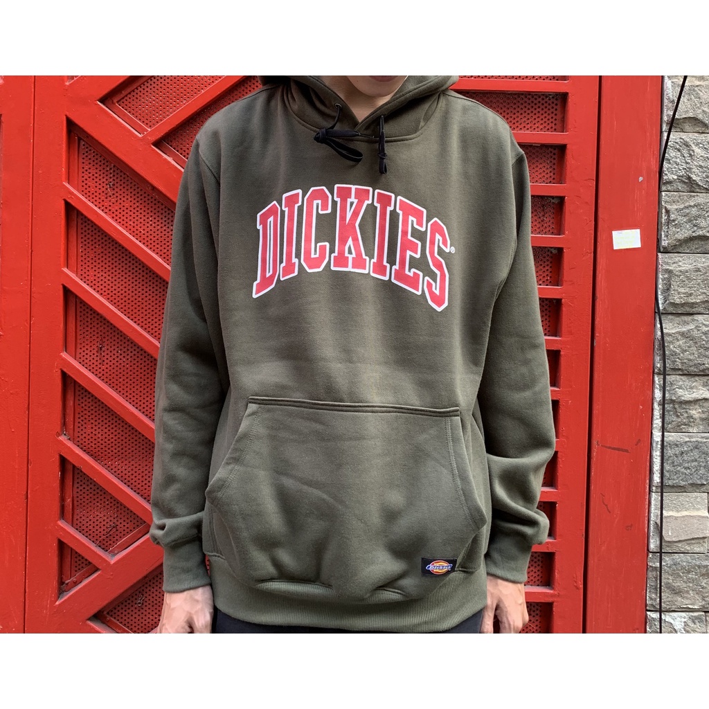 Áo hoodie nỉ Dickies nam nữ unisex form rộng basic in ngực chính hãng - Helistore