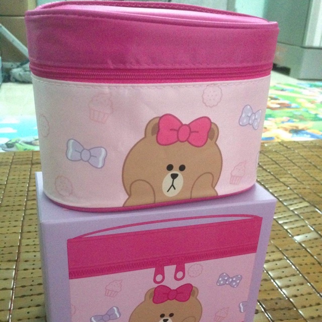 Hộp cơm gấu nơ Line Friends cho bé