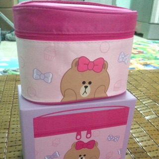 Hộp cơm gấu nơ Line Friends cho bé