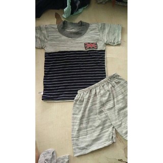 4 Bộ cộc tay cotton kẻ cho bé từ 1-4 tuổi.
