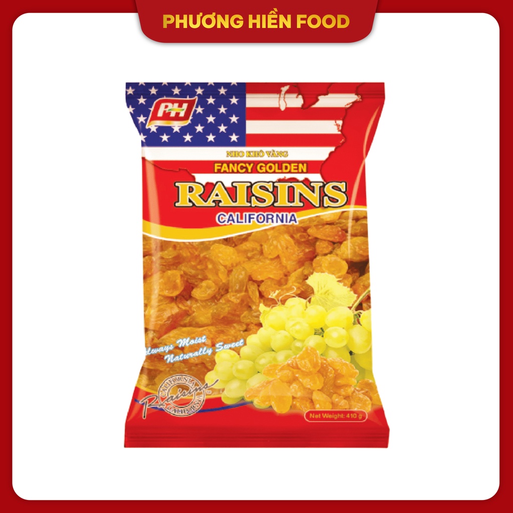 Nho khô vàng nhập khẩu Mỹ Raisins 410g