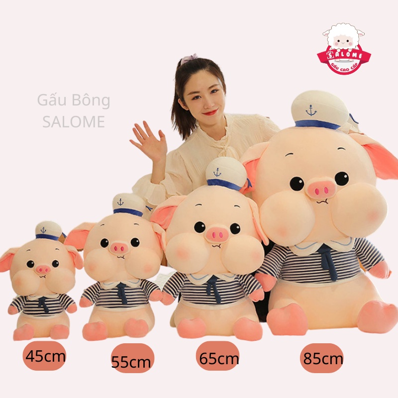 Gấu Bông Con Heo Má Bánh Bao SALOME tp HCM, Lợn Thủy Thủ Cao Cấp