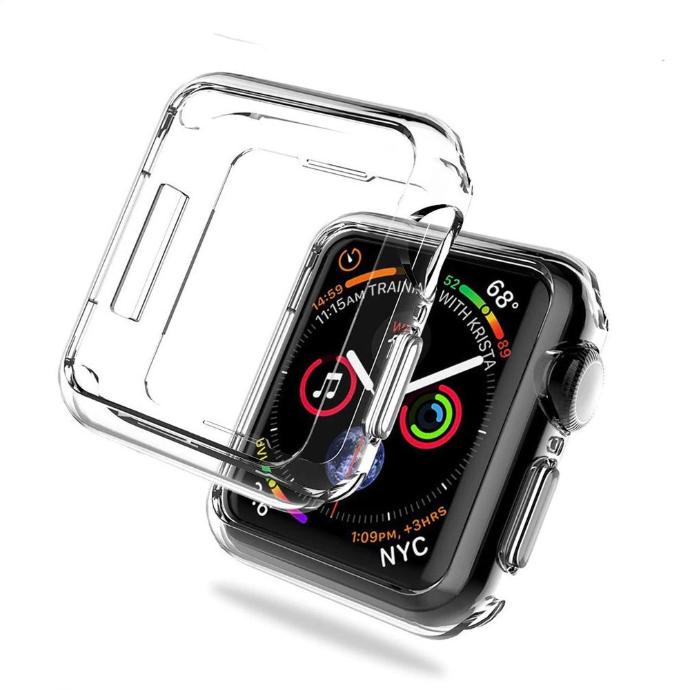 Case ốp bảo vệ silicon dẻo viền màu cho Apple Watch 44mm hiệu Hotcase (chống va đập trầy xước, chống bụi, bảo vệ viền)