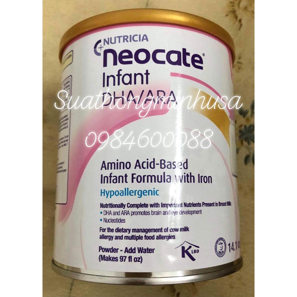 SỮA NEOCATE DHA MỸ DÀNH CHO BÉ DỊ ỨNG ĐẠM SỮA BÒ 400G