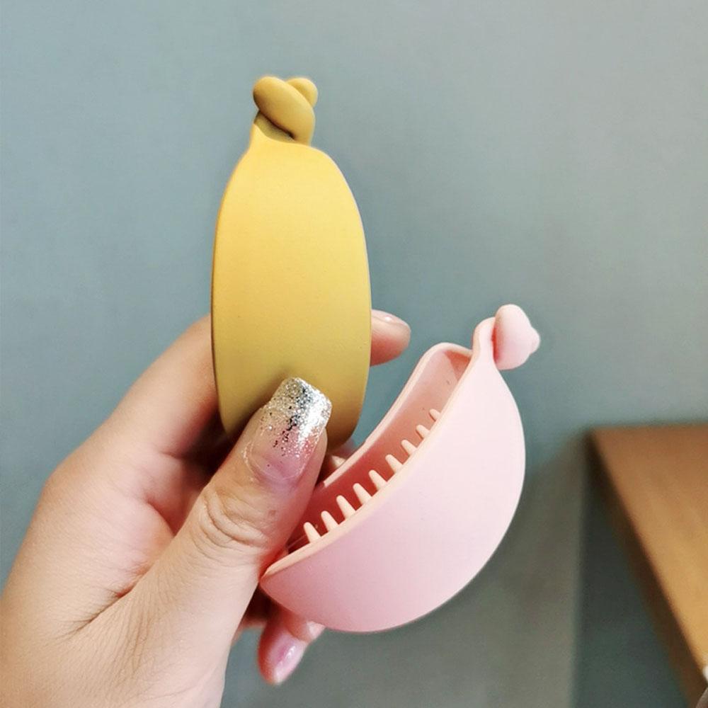 Kẹp Tóc Hình Quả Chuối Màu Trơn Thanh Lịch Cho Nữ WMES15H