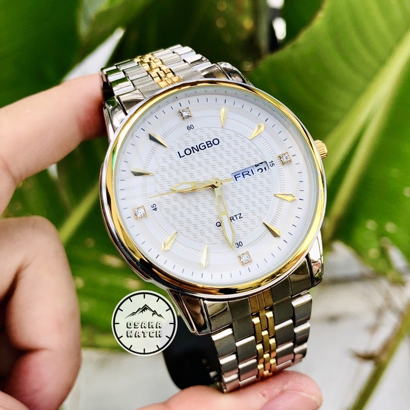 Đồng Hồ Nam Longbo 2 Lịch Ngày Dây Ôm Tay Chống Nước | BigBuy360 - bigbuy360.vn