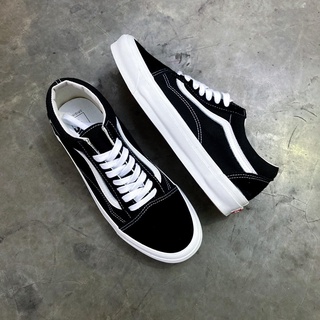 Giày Vans Vault Old Skool Classic Nam Nữ Đen, Giày Vải Canvas Ulzzang Học Sinh Giá Rẻ Full Box Bill G08