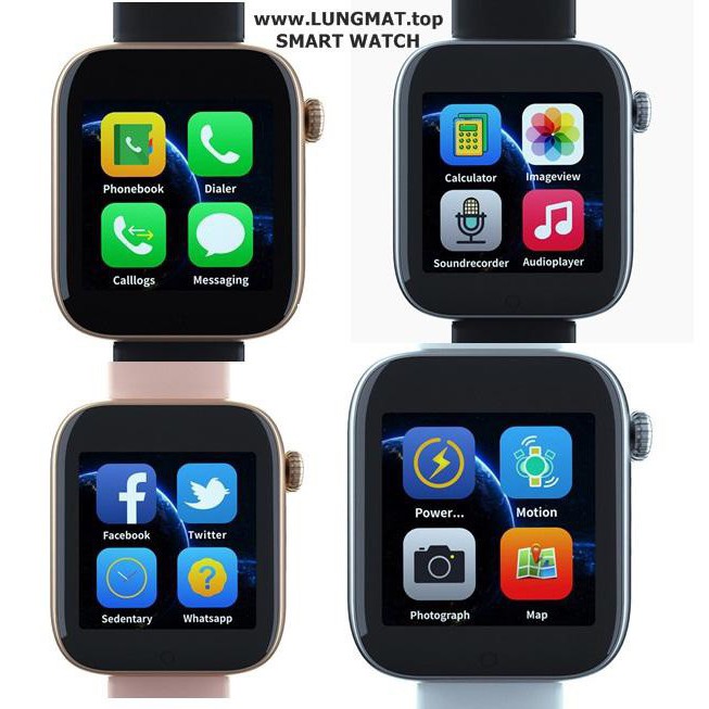 ĐỒNG HỒ THÔNG MINH ĐA CHỨC NĂNG THẾ HỆ MỚI Z6 – GIỐNG APPLE WATCH