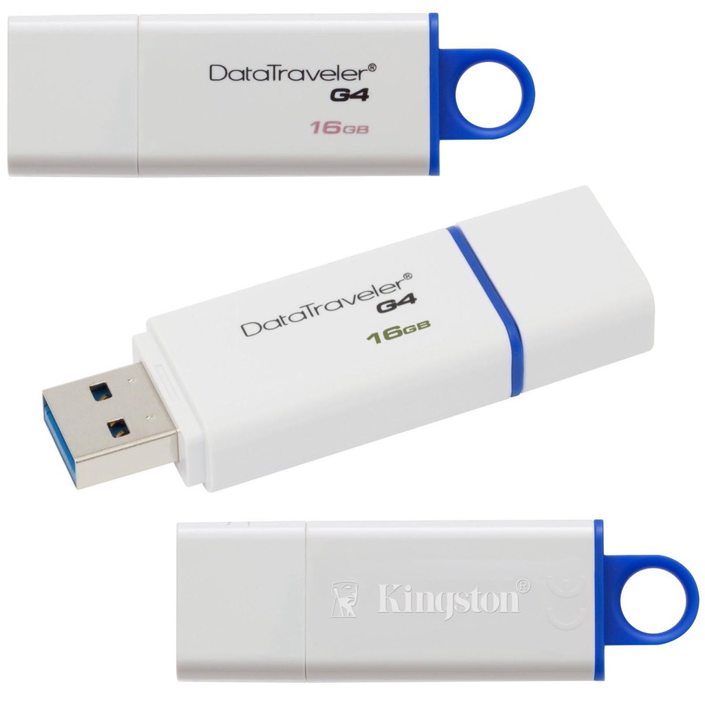 [USB tốc độ 3.0] USB Kingston 3.0 DataTraverler G4 - 16GB - Màu trắng bảo hành 5 năm !