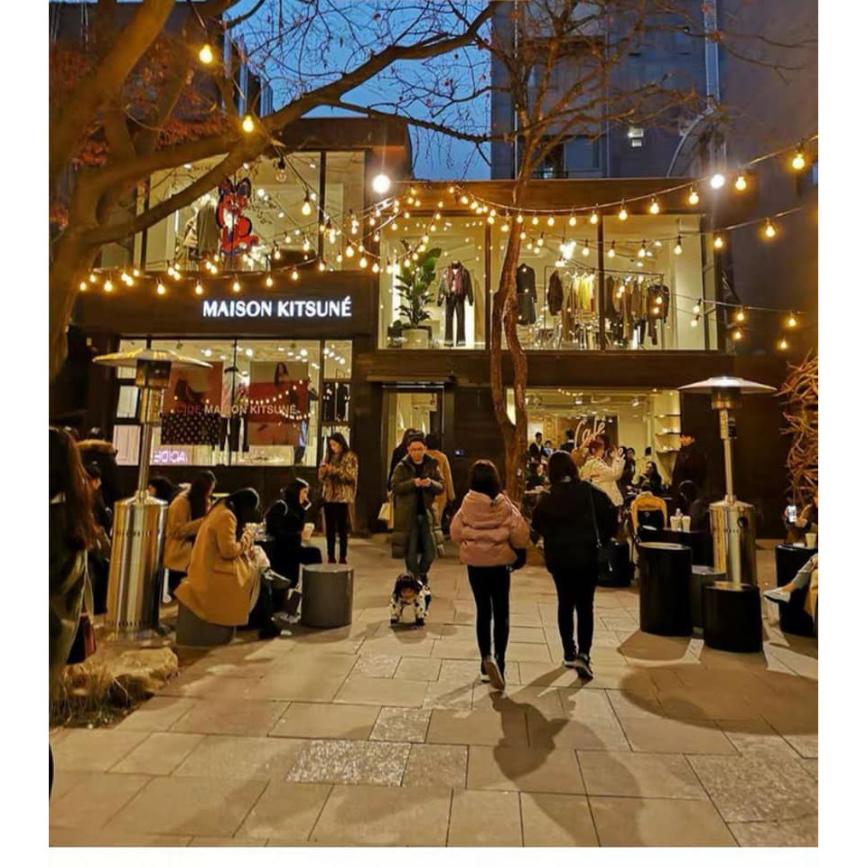 ⚡️Bộ dây treo kín nước dài 10m 15 đuôi đèn e27 trang trí chiếu sáng ngoài trời⚡️