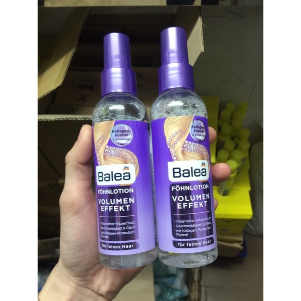 🌸XỊT DƯỠNG LÀM PHỒNG VÀ BÓNG TÓC TỰ NHIÊN BALEA_Dùng cho cả máy uốn, kẹp tóc.