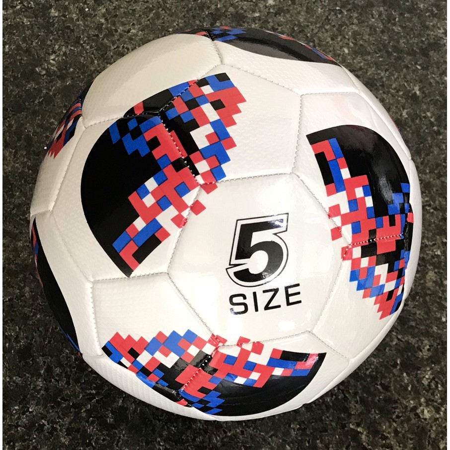 Quả bóng đá World Cup 2018 số 4 (da PU-PVC cao cấp, Tặng kim bơm và lưới đựng bóng)