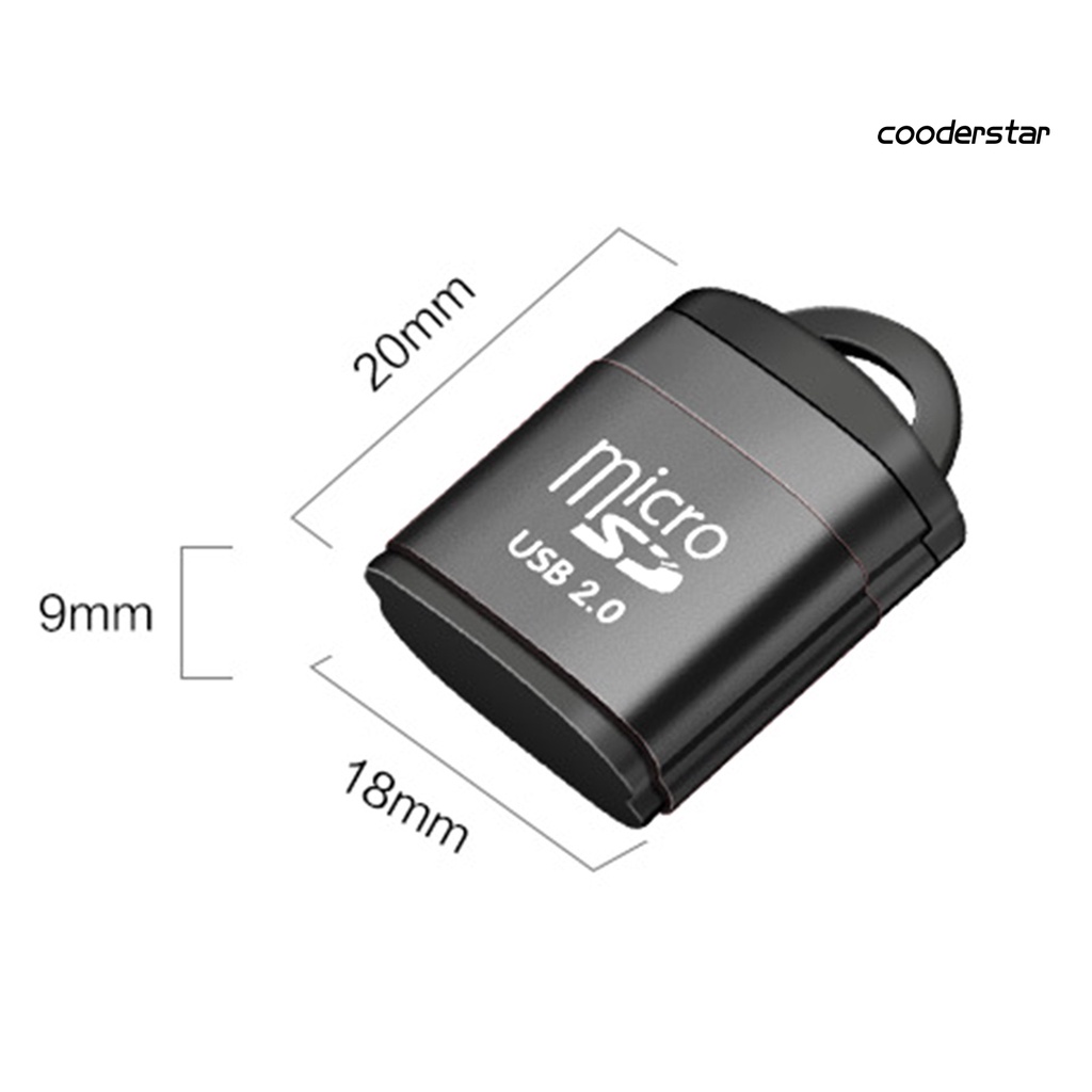 Đầu đọc thẻ nhớ USB TF tốc độ cao bằng hợp kim nhôm tiện dụng