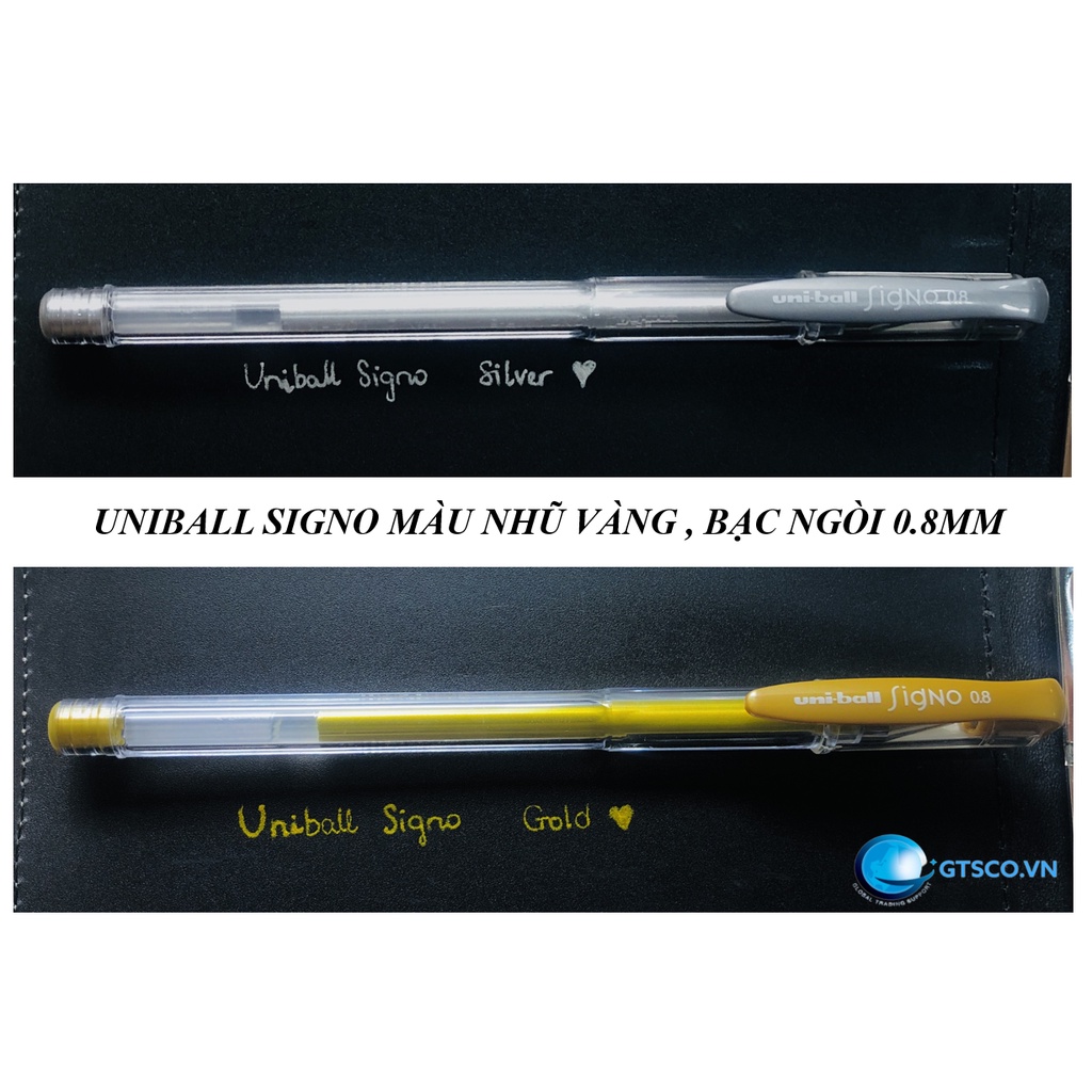 Bút Gel UNIBALL SIGNO UM100- Màu Nhũ dùng trang trí , viết thiếp xinh xắn