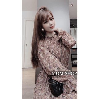Đầm suông dập li màu quá tây