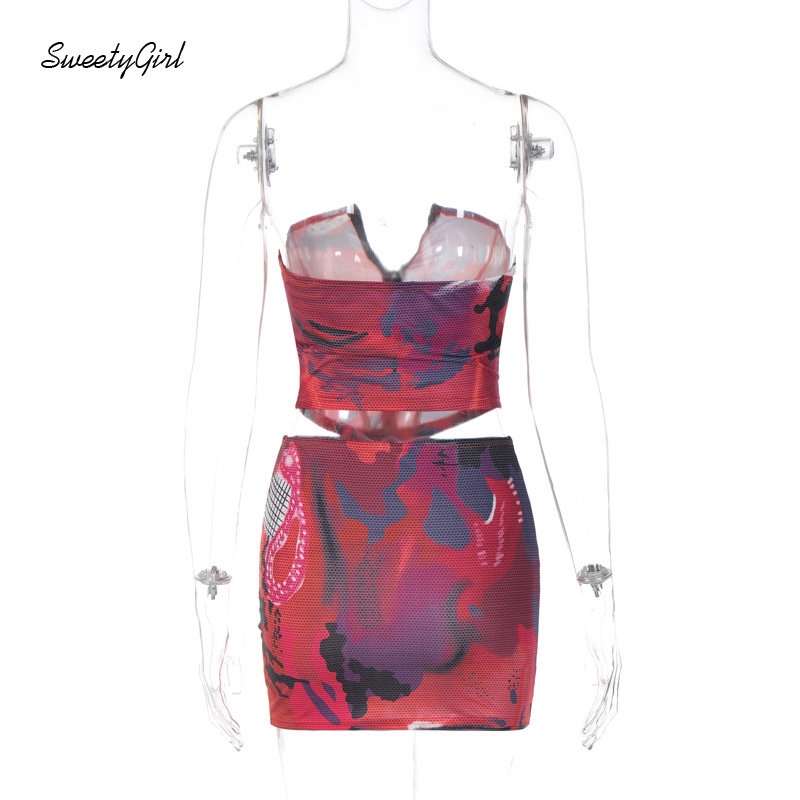 Bộ Áo Không Tay Cổ Chữ V Cắt Sâu Nhuộm Màu Kèm Quần Lưng Thấp Thời Trang 2022 Cho Nữ