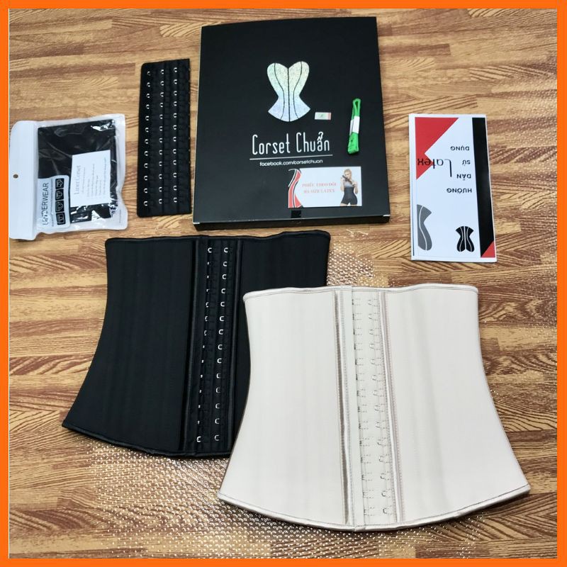 [ TẶNG THƯỚC DÂY ] Đai nịt bụng latex Hy Lạp 25 xương .