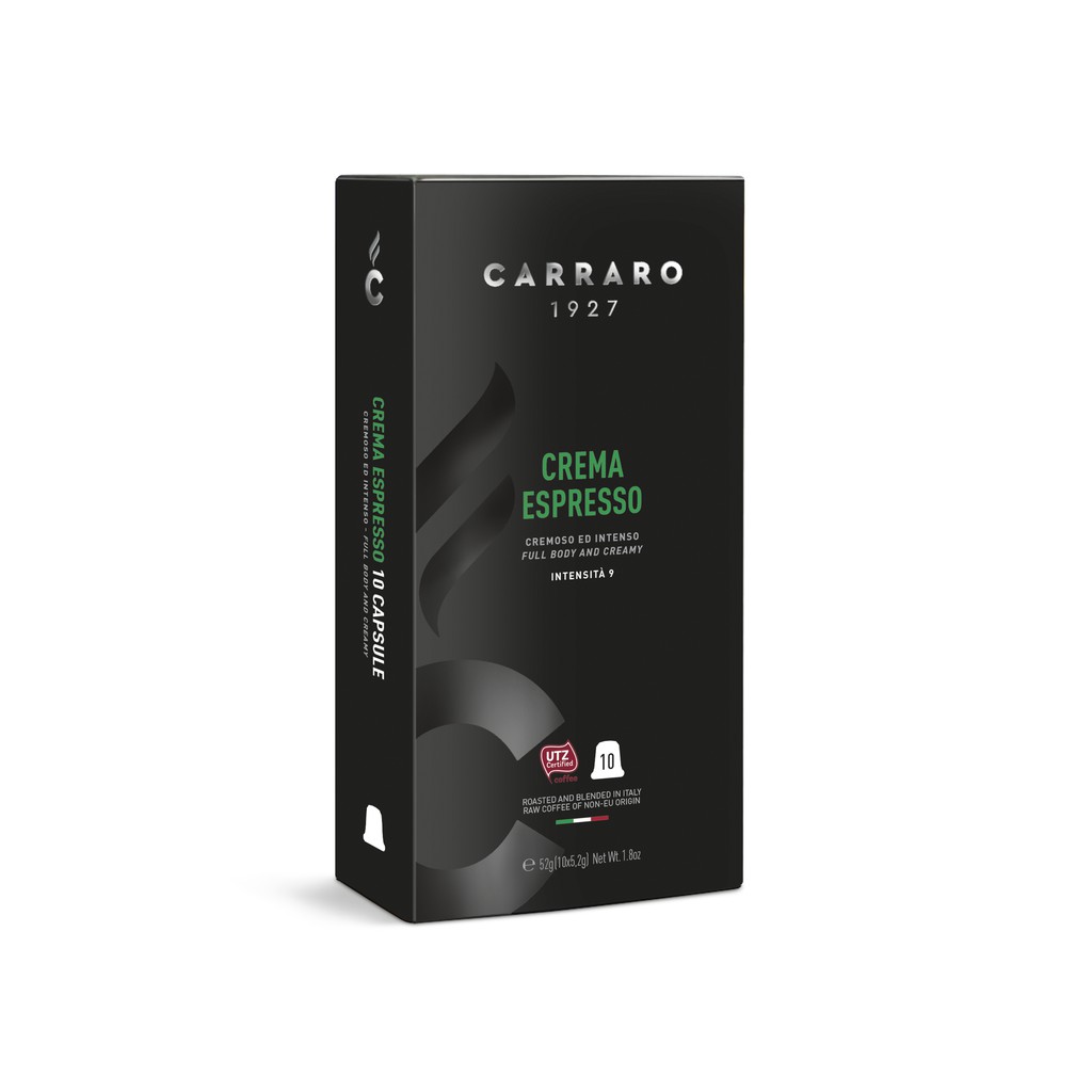COMBO 5 Hộp Cà phê viên nén Capsule Italy Carraro Nespresso - Nhập khẩu chính hãng 100% từ thương hiệu Carraro- Ý