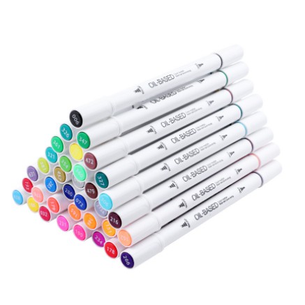 [Nowship] Hộp bút lông màu hai đầu  Art Marker - BAOKE MP2923