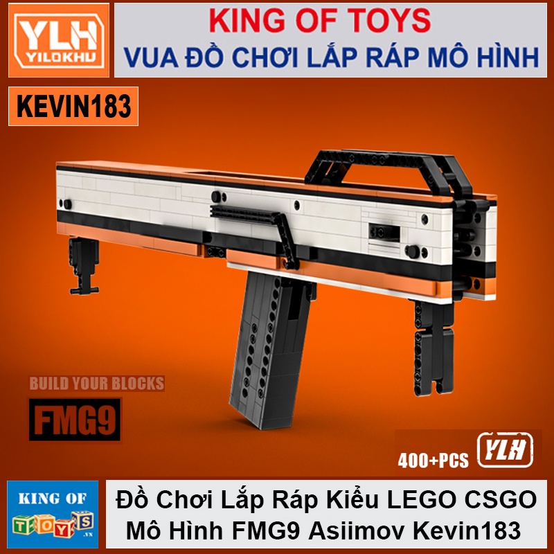 Đồ Chơi Lắp Ráp Mô Hình FMG9 Asiimov CSGO Với 400+ Mảnh Ghép, Bản Thiết Kế Tiêu Chuẩn Của Kevin183
