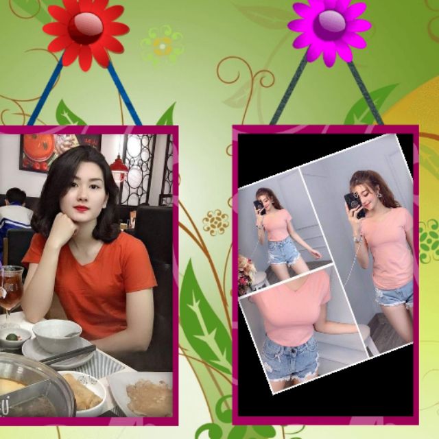 Áo cổ Tim fom rộng