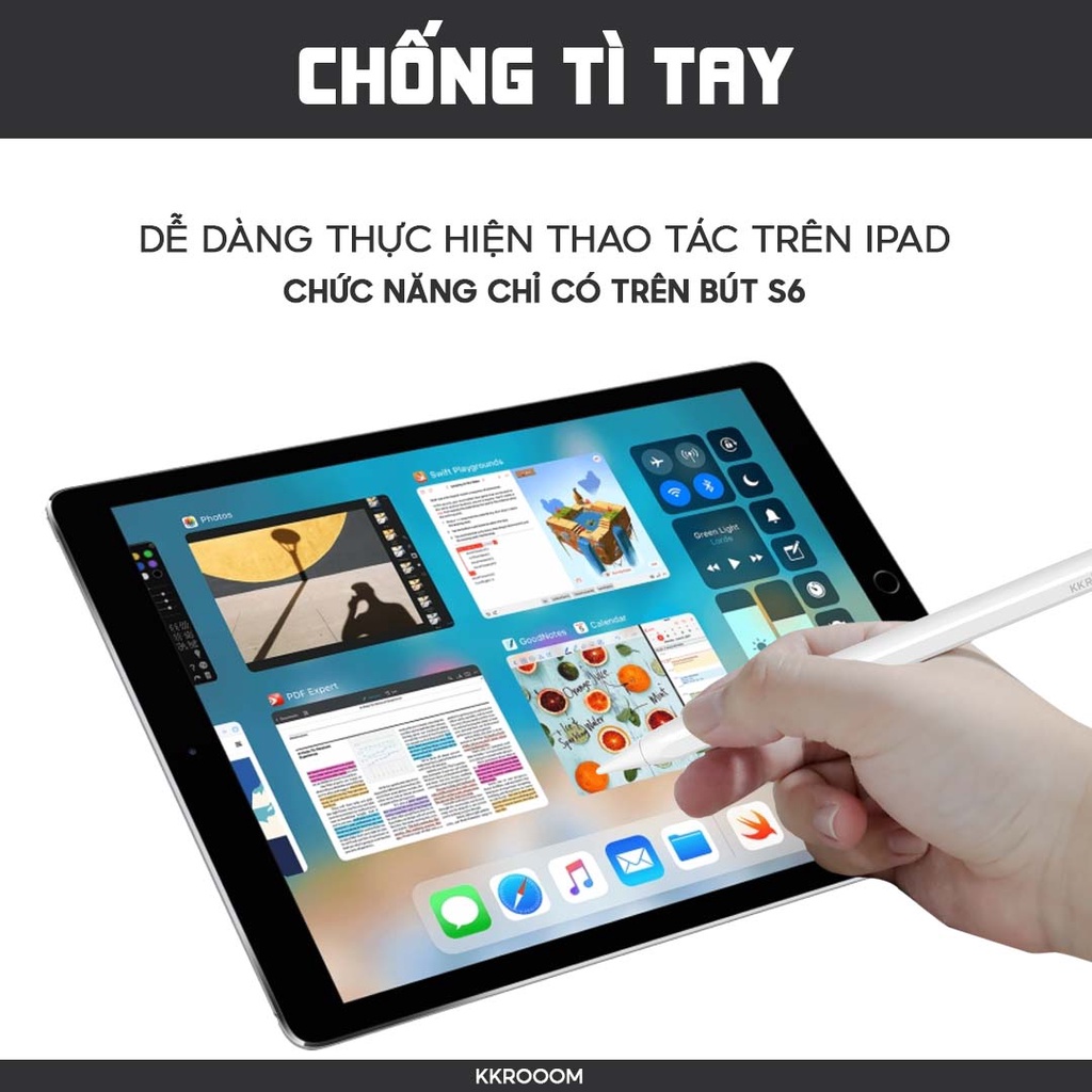 Bút cảm ứng cho iphone ipad android KKROOM Pencil thế hệ mới viết điện dung cảm ứng thông minh