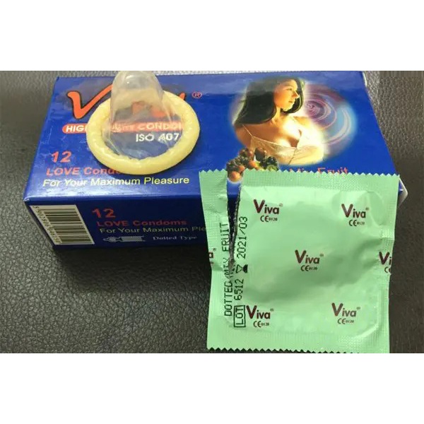Bao cao su VIVA Gân / Siêu Mỏng - Hộp 12 cái - BCS VIVA