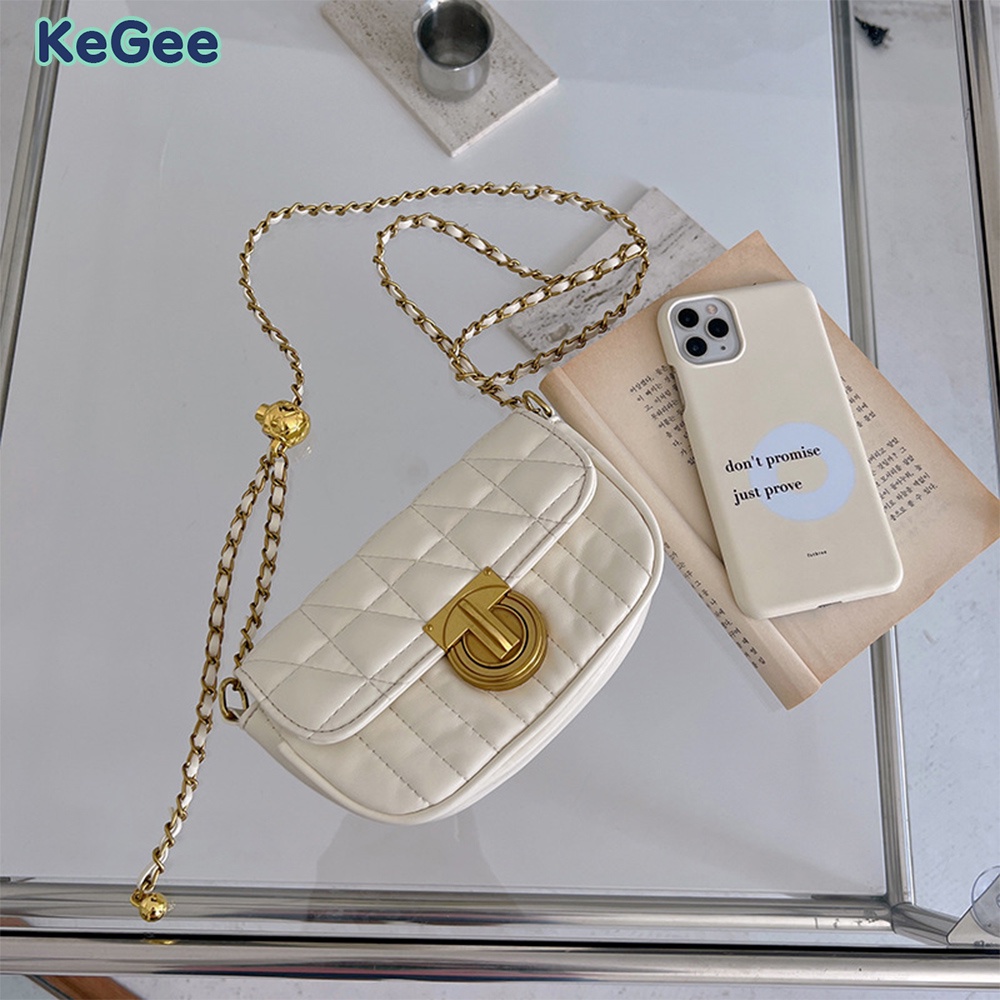 KeGee Túi xách nữ phong cách hàn quốc ,Túi Da PU Đeo Chéo Mini Thời Trang Cho Nữ