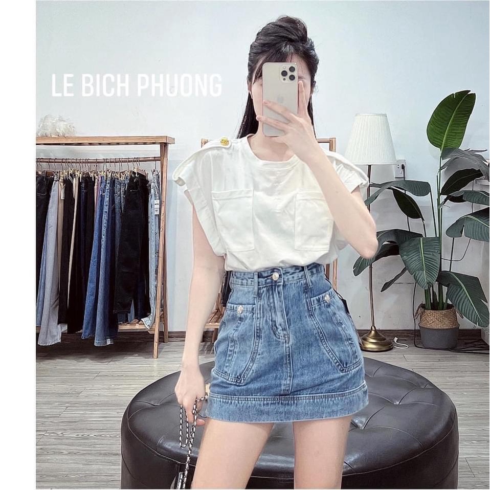 ÁO PHÔNG TAY HẾN CẦU VAI KHUY FULL MÀU