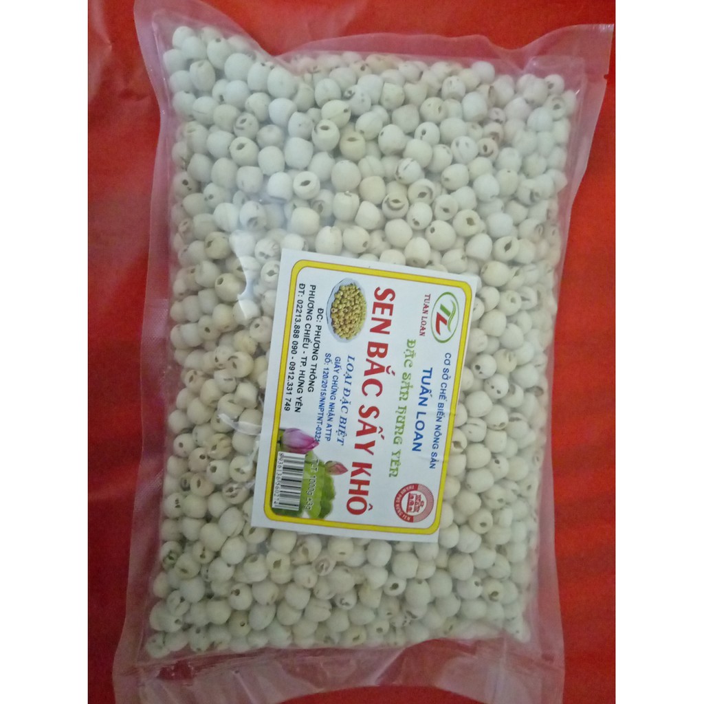 [ Giảm 10% đơn 199K] 200g Hạt sen khô nấu chè sâm bổ lượng, gà tiềm sâm