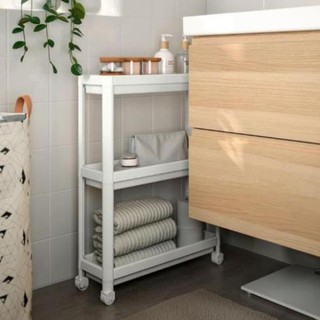 Có sẵn kệ nhựa có bánh xe vesken ikea #huyuno91