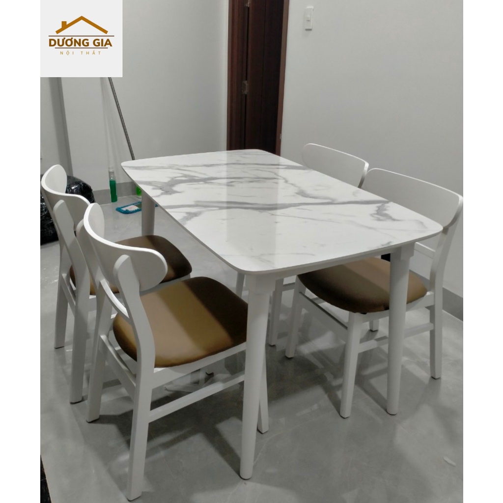 Bộ bàn ăn gia đình 4 ghế hiện đại
