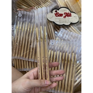 Cọ yuki đắp hoa nail chữ tím