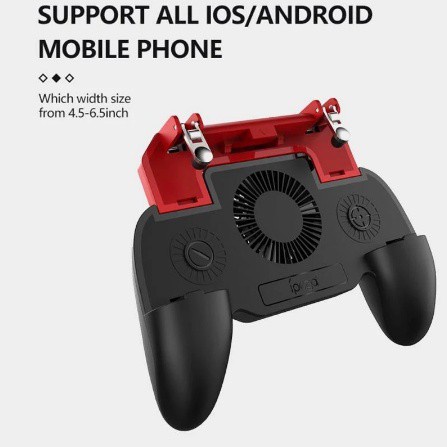 Ipega Tay Cầm Chơi Game PUBG Cho Điện Thoại IOS Android Kèm Quạt Tản Nhiệt