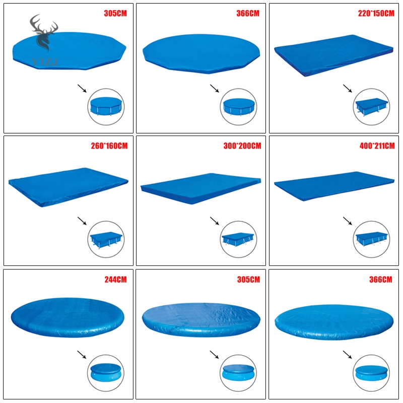 Tấm che hồ bơi bằng vải chống bám bụi chống thấm nước chống tia UV có thể gấp gọn tiện dụng