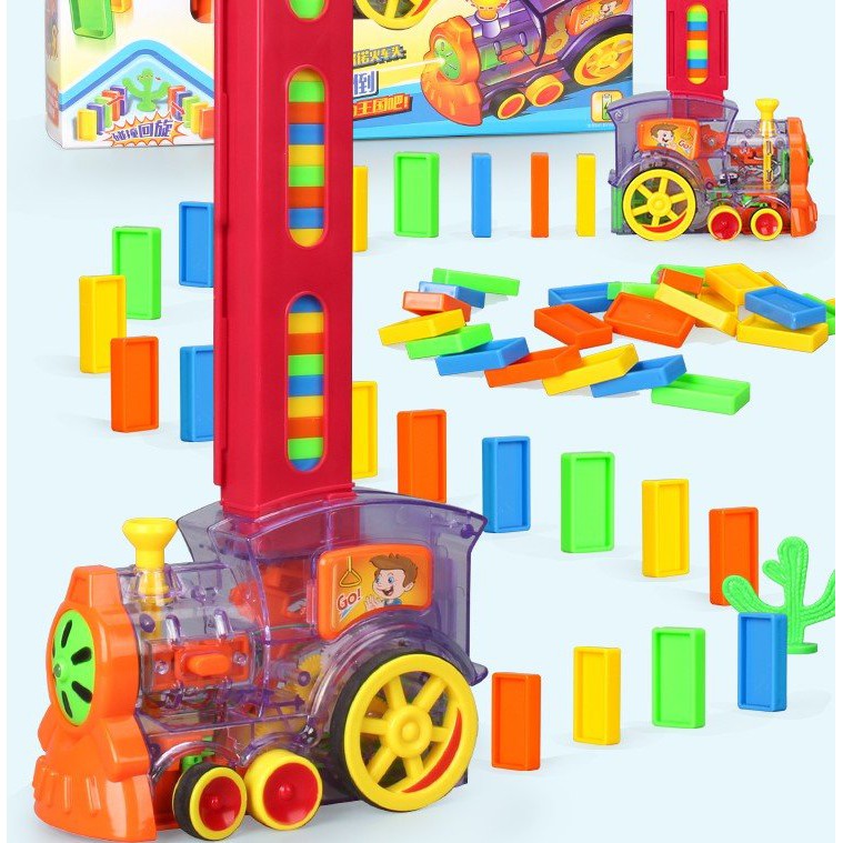 TÀU HỎA XẾP HÌNH DOMINO TỰ ĐỘNG CHO BÉ