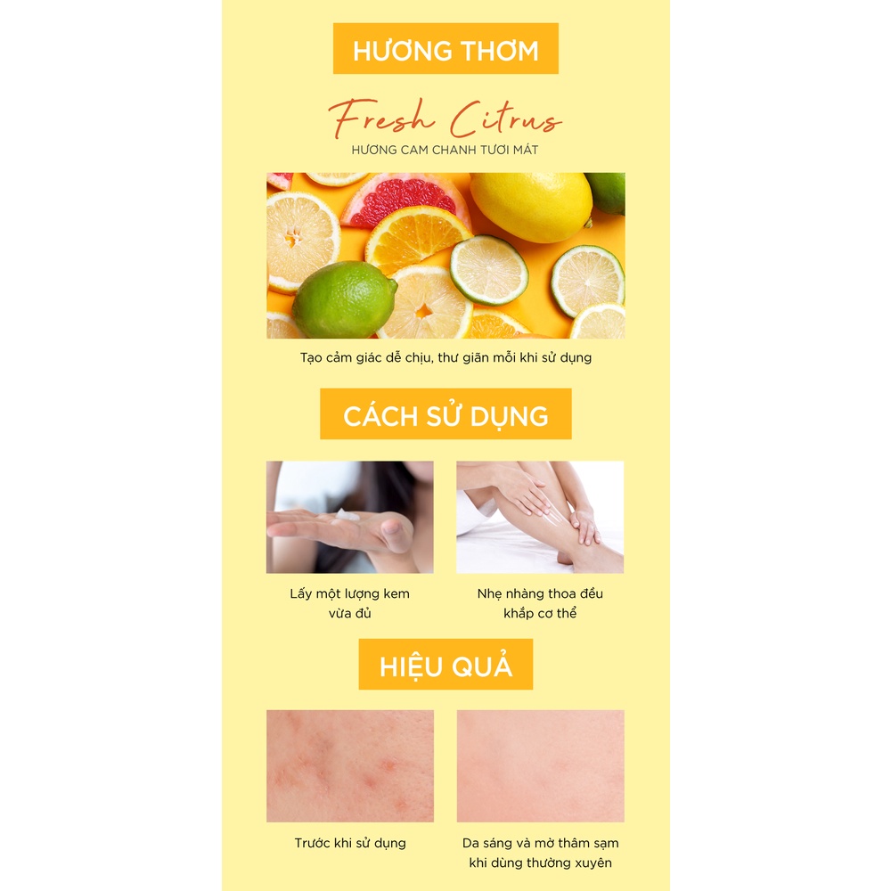 Sữa dưỡng thể trắng da CATHY DOLL Whitamin Vitamin C Arbutin Body Lotion