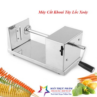 Dụng Cụ Cắt Khoai Tây Lốc Xoáy Tặng 2 Lưỡi Dao Dự Phòng