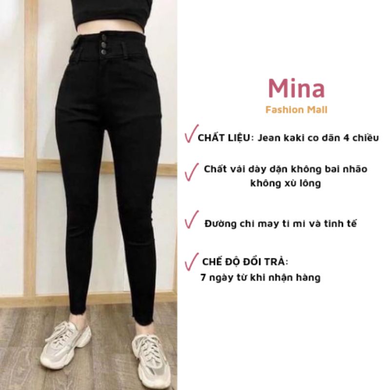 Quần Jean Bigsize 40 Đến 90kg Kaki 3 Khuy Lưng Cao Siêu Tôn Dáng