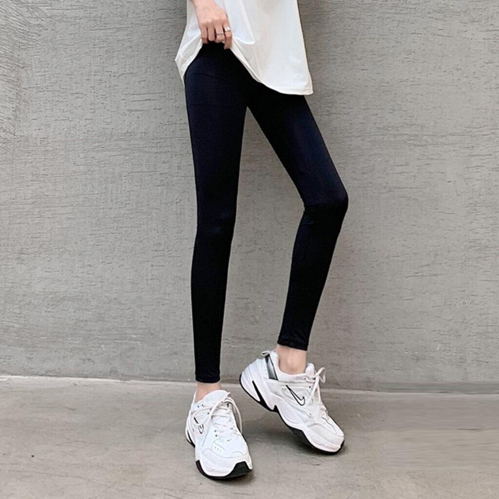 Quần Legging Nâng Mông Dáng Dài Cạp Cao Chống Xoắn, Chất Thun Mịn Đàn Hồi Tốt | BigBuy360 - bigbuy360.vn