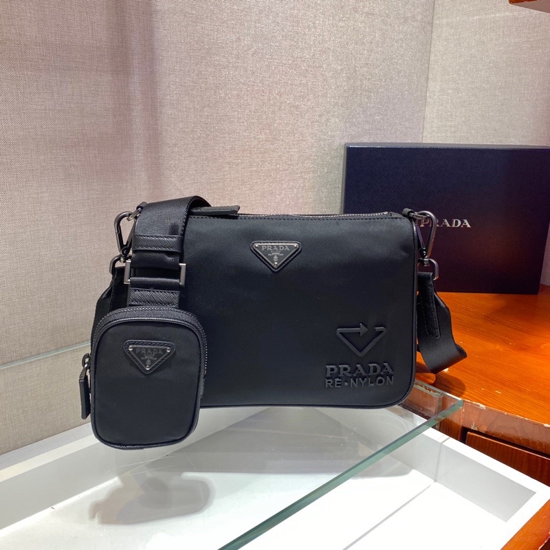 Túi đeo chéo unisex thương hiệu thời trang cao cấp Prada hàng vip 1-1