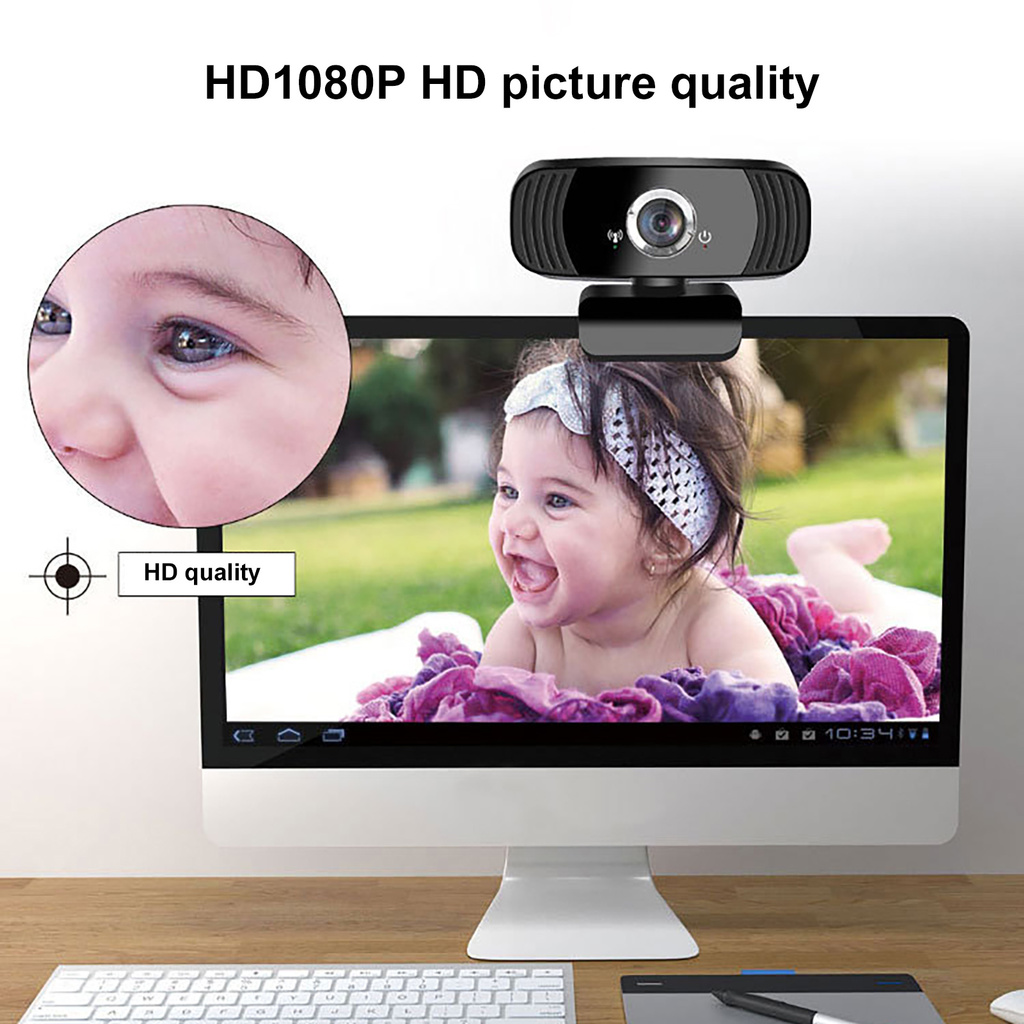 Webcamb3 Hd 1080p Kèm Micro Tiện Dụng Cho Máy Tính