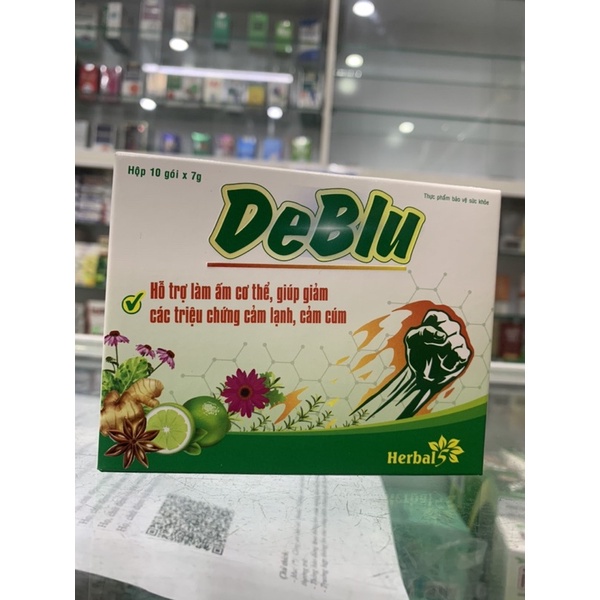 [Chính hãng] DeBlu - 10 gói x 7 gram - hỗ trợ làm ấm cơ thể, giúp giảm các triệu chứng cảm lạnh, cả cúm